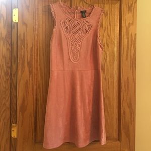 Super Cute Velvet Pink Dress